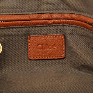 Chloe Brown Leather Marcie Shoulder Bag