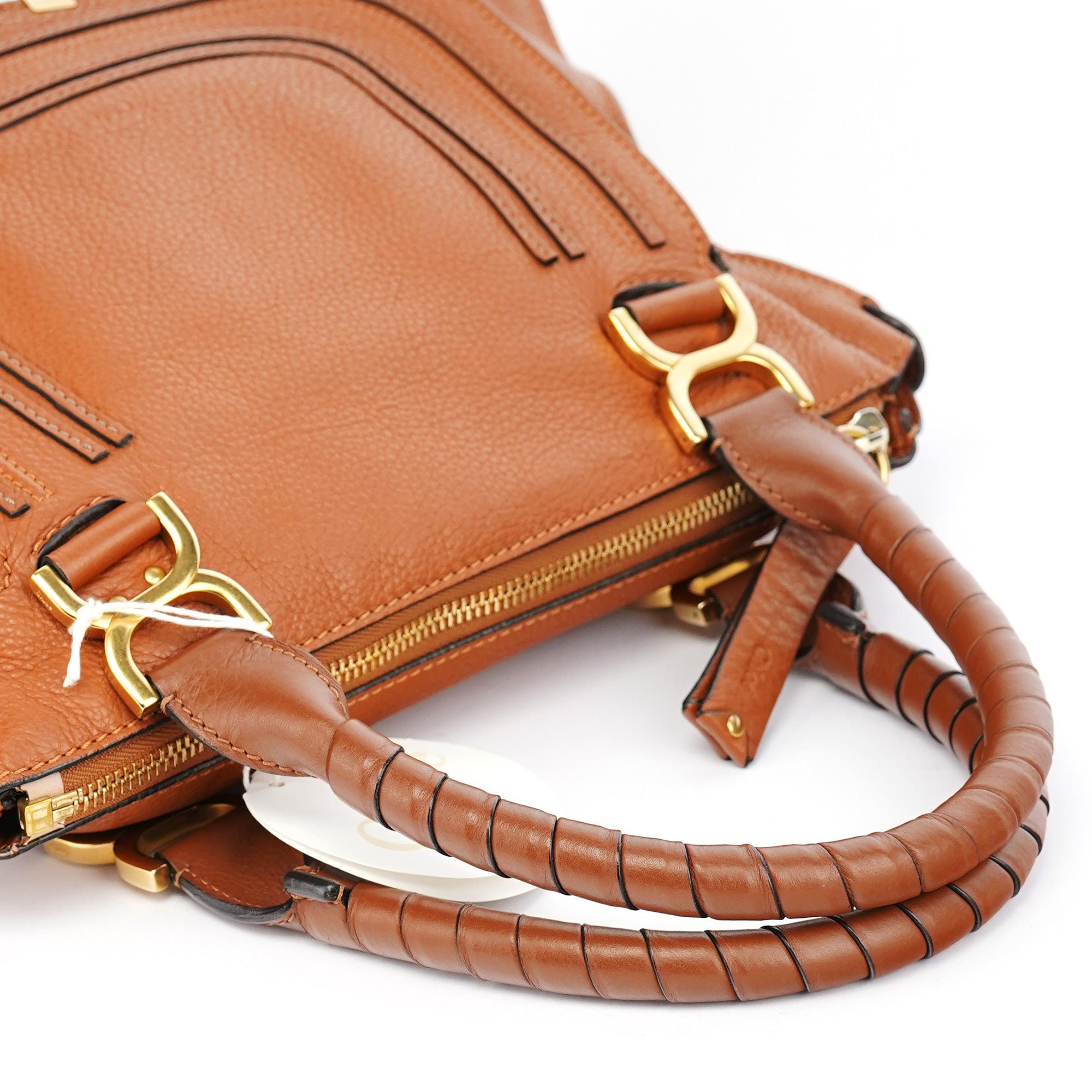 Chloé Marcie Schultertasche aus braunem Leder