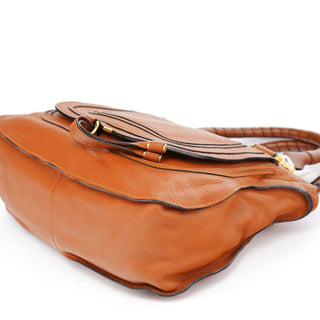 Chloe Brown Leather Marcie Shoulder Bag
