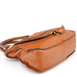 Chloe Brown Leather Marcie Shoulder Bag