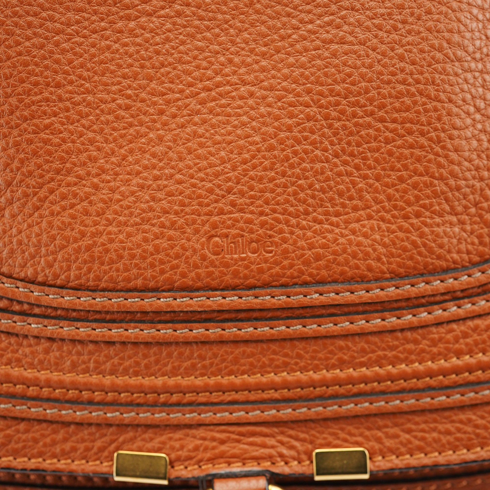 Chloé Marcie Schultertasche aus braunem Leder