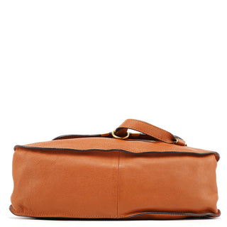 Chloe Brown Leather Marcie Shoulder Bag