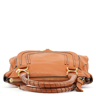 Chloe Brown Leather Marcie Shoulder Bag