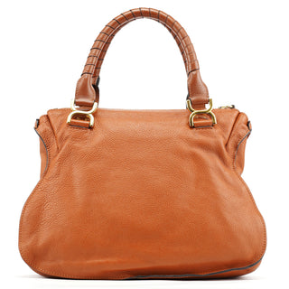 Chloe Brown Leather Marcie Shoulder Bag