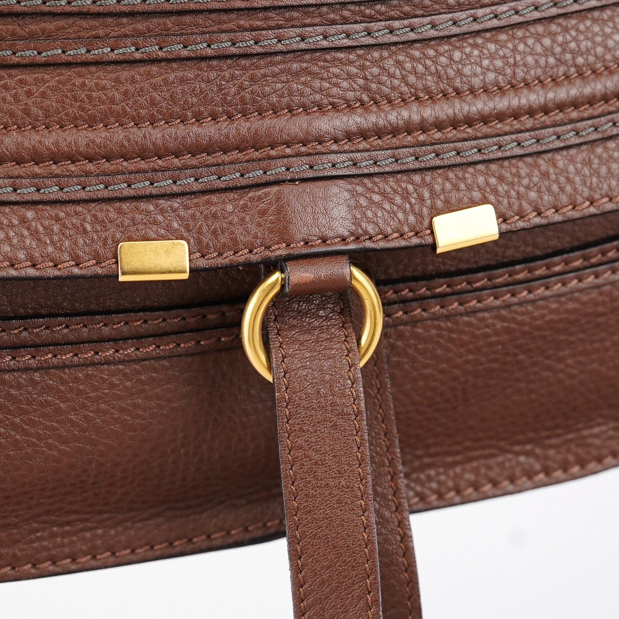 Chloé Brown Leather Marcie Tote Bag