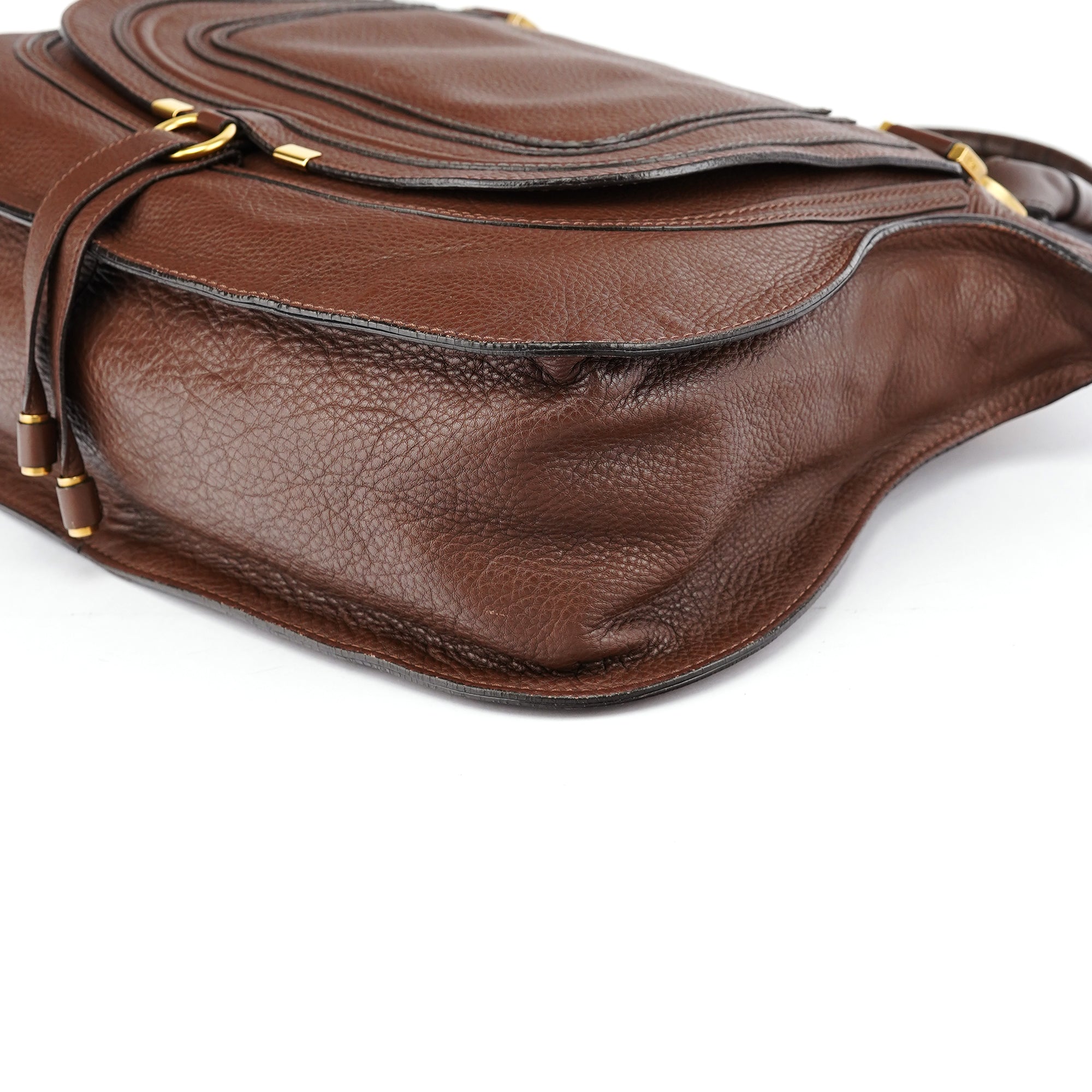 Chloé Brown Leather Marcie Tote Bag