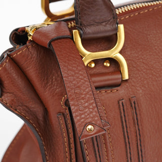 Chloé Brown Leather Marcie Tote Bag