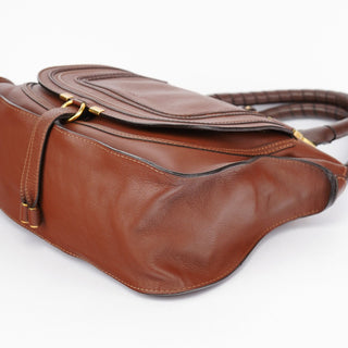 Chloé Brown Leather Marcie Tote Bag