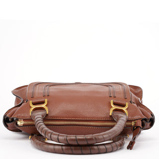 Chloé Brown Leather Marcie Tote Bag