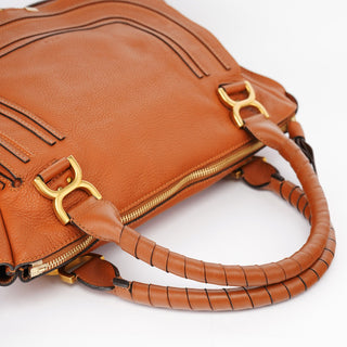 Chloé Brown Leather Marcie Tote Bag