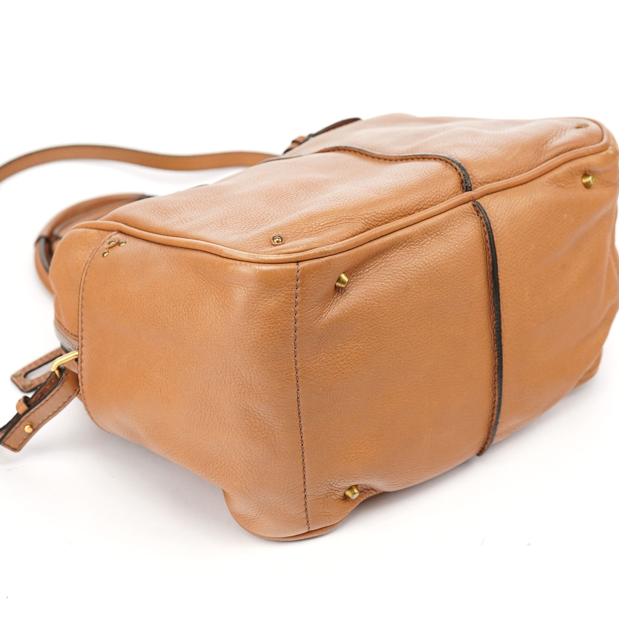 Chloé Paddington 2-Way Tasche aus braunem Leder