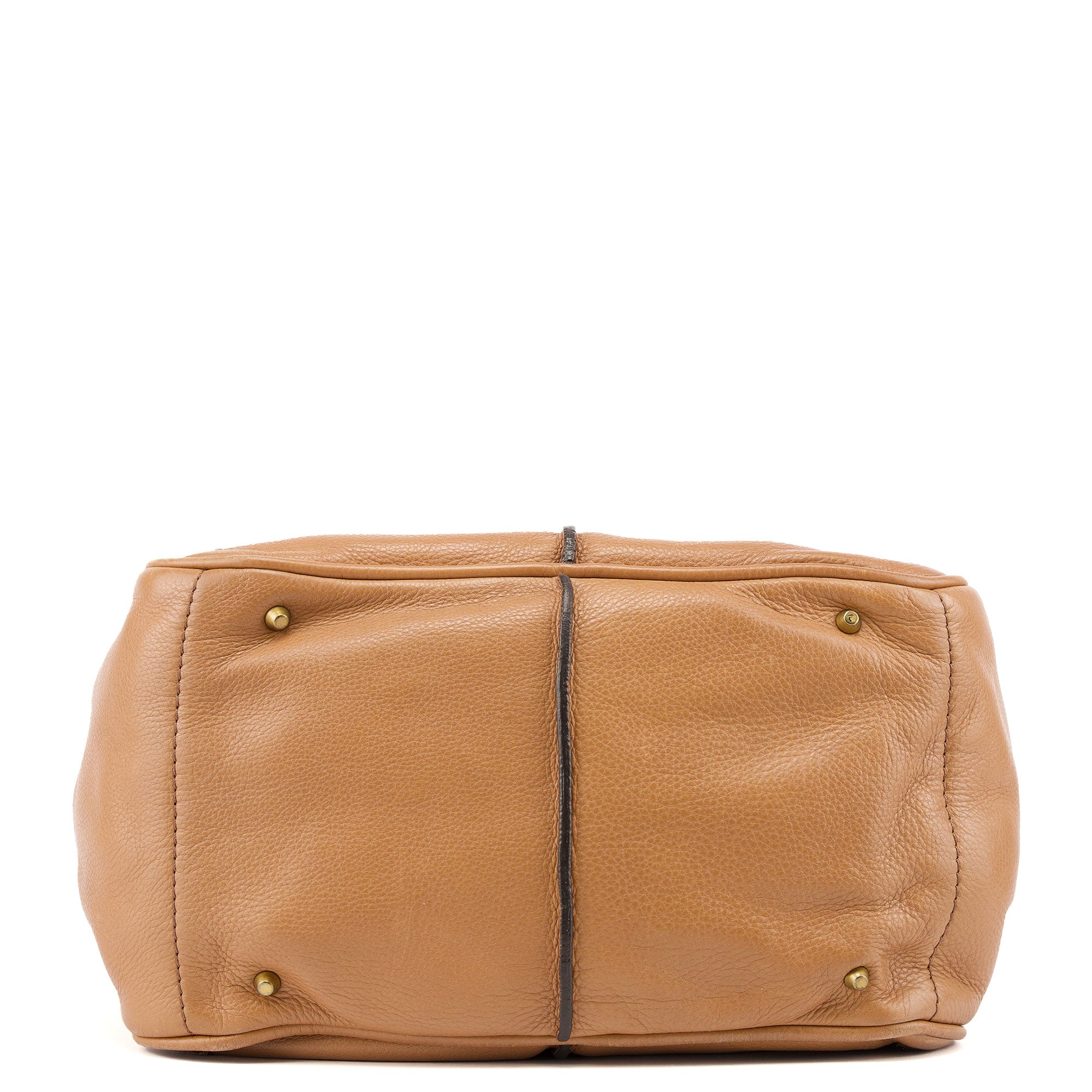 Chloé Paddington 2-Way Tasche aus braunem Leder
