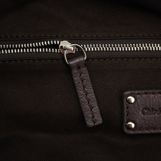 Chloe Brown Leather Paddington Boston Bag