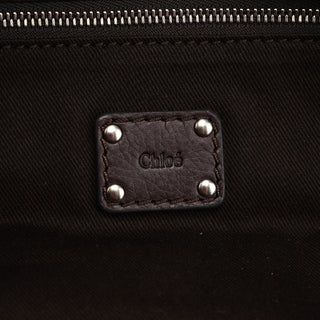 Chloe Brown Leather Paddington Boston Bag