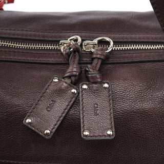 Chloe Brown Leather Paddington Boston Bag