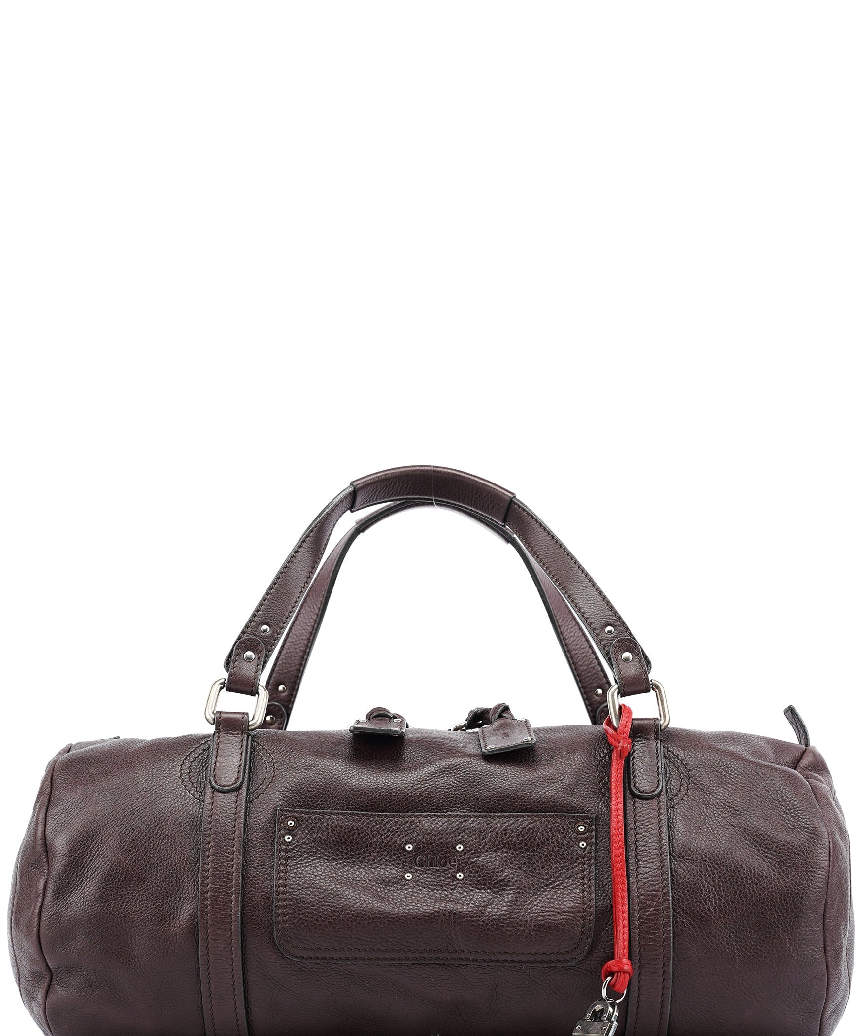 Chloe Brown Leather Paddington Boston Bag