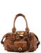 Chloé Brown Leather Paddington Padlock Shoulder Bag