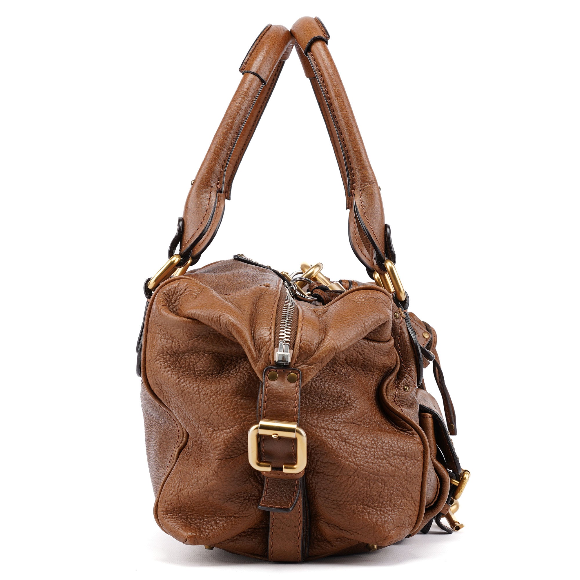 Chloé Borsa a spalla Paddington con lucchetto in pelle marrone