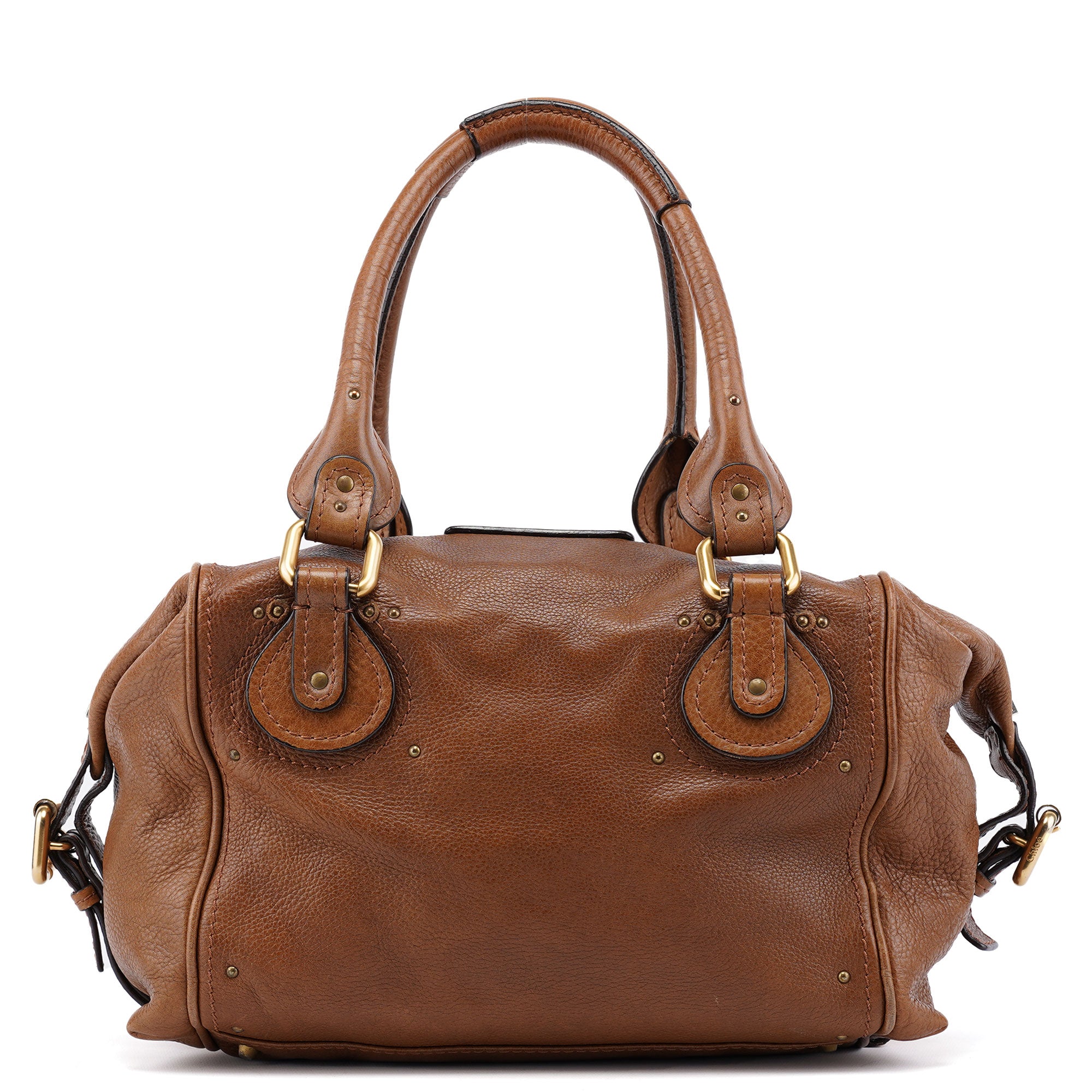 Chloé Borsa a spalla Paddington con lucchetto in pelle marrone