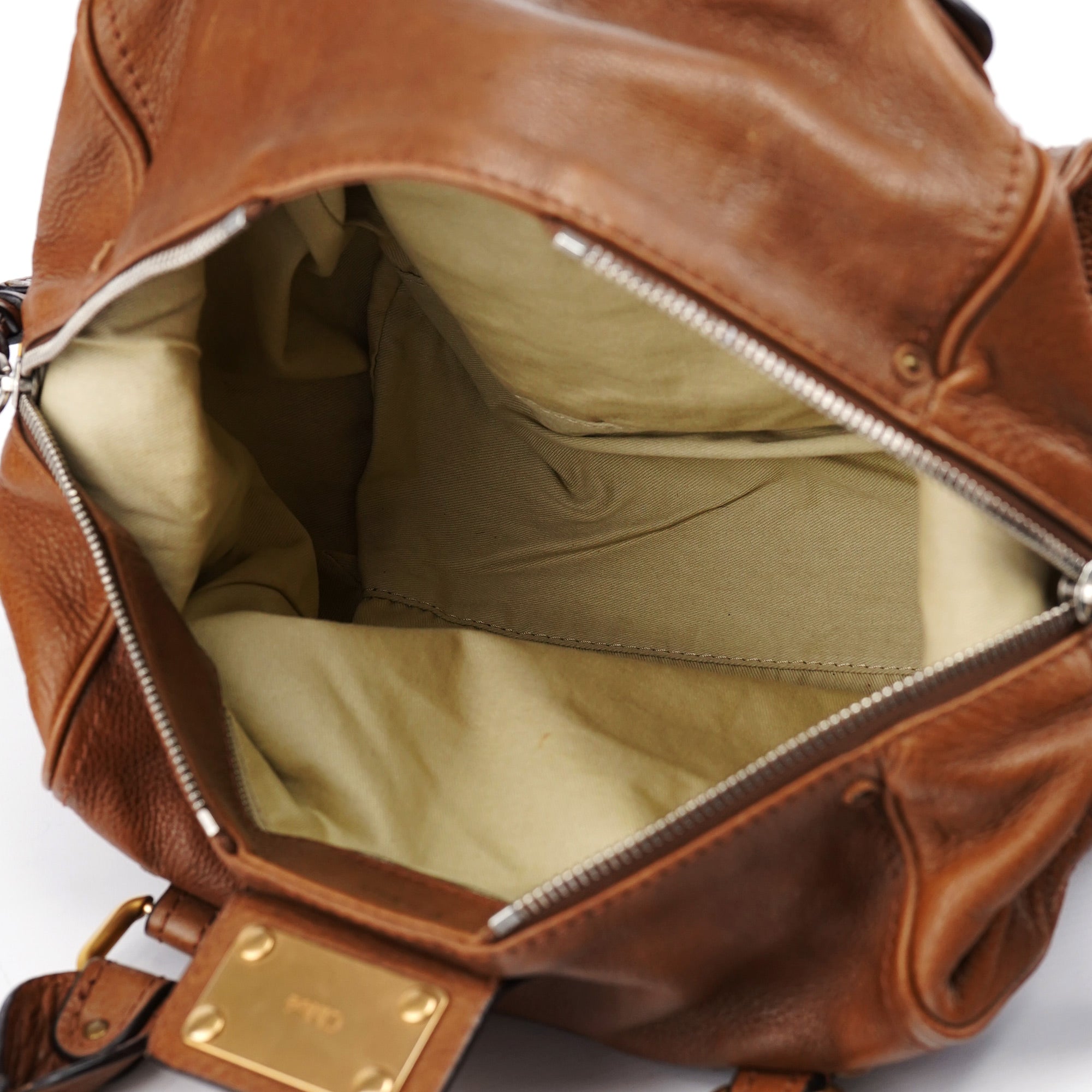Chloé Borsa a spalla Paddington con lucchetto in pelle marrone