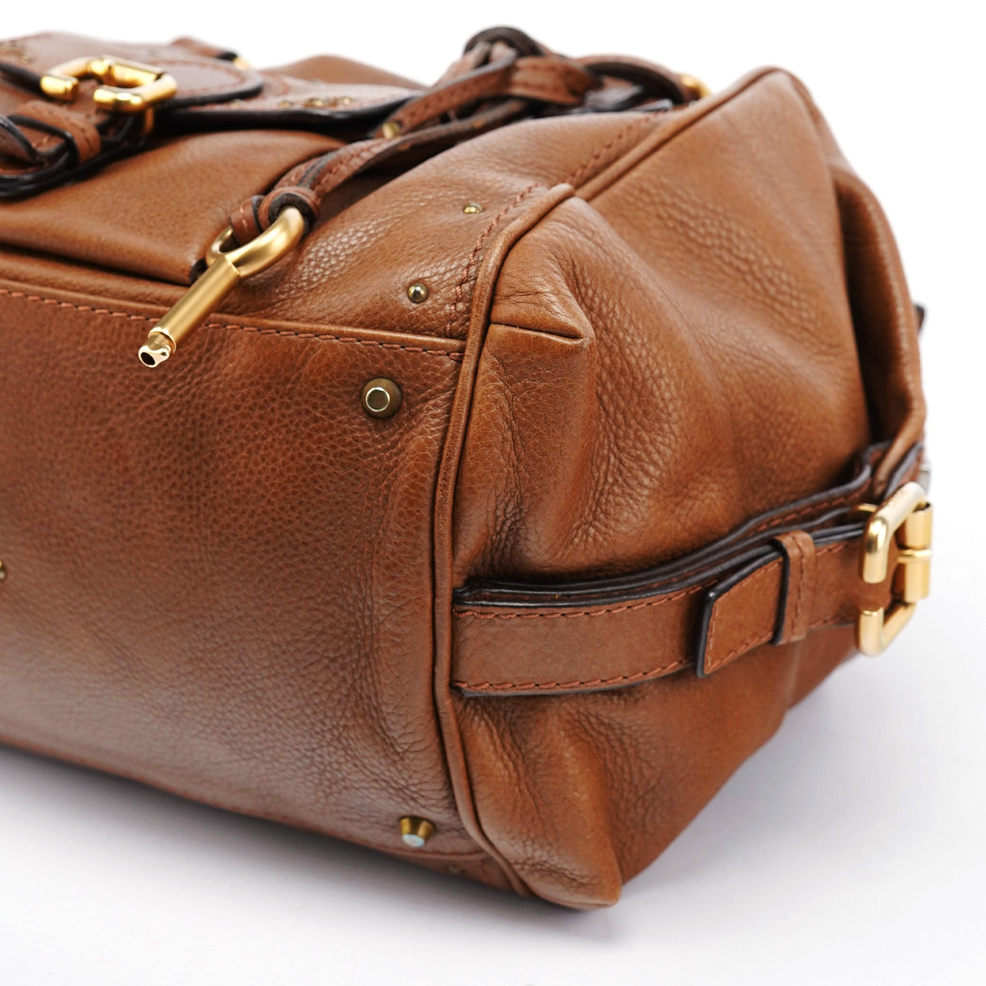 Chloé Borsa a spalla Paddington con lucchetto in pelle marrone