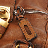 Chloé Borsa a spalla Paddington con lucchetto in pelle marrone