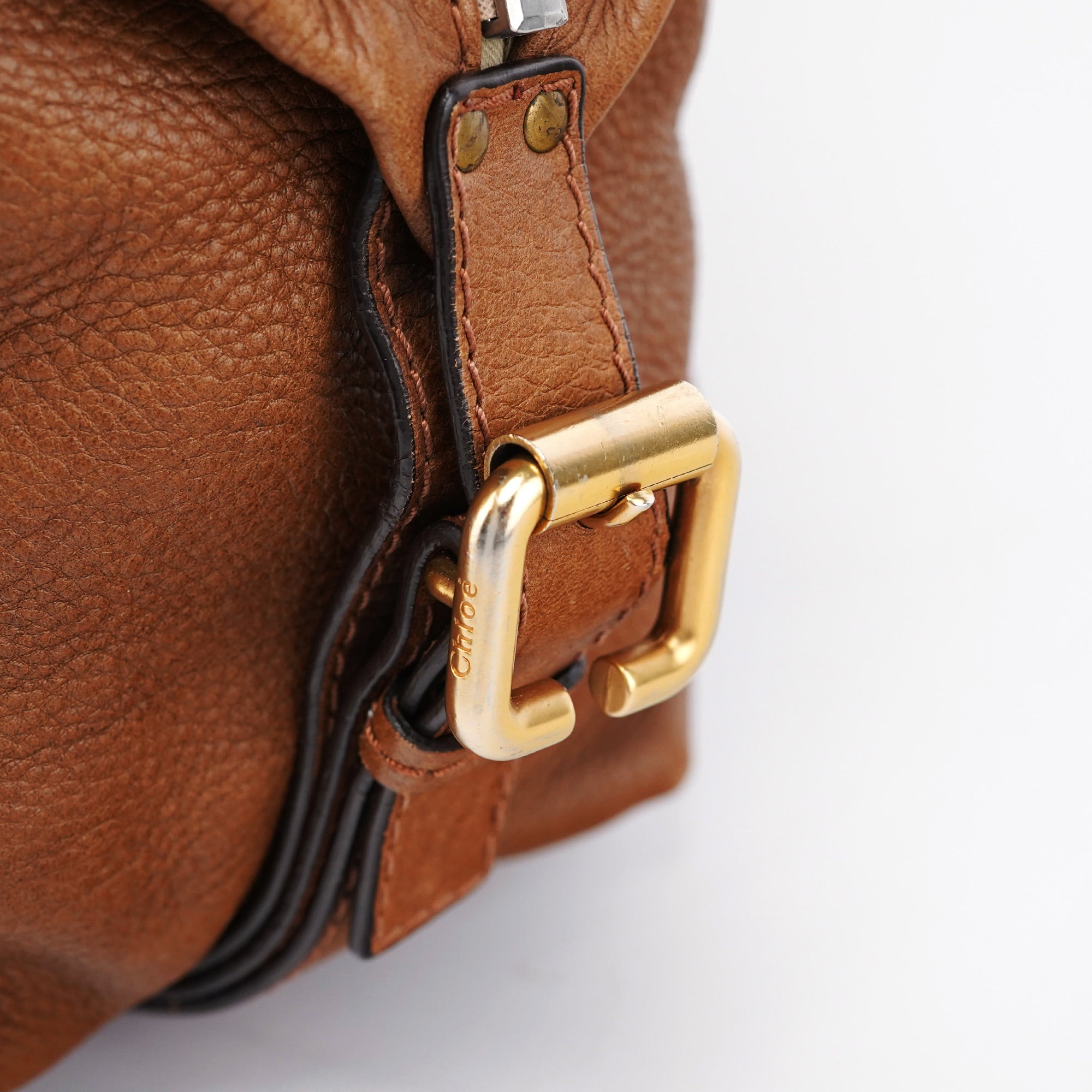 Chloé Borsa a spalla Paddington con lucchetto in pelle marrone