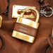 Chloé Brown Leather Paddington Padlock Shoulder Bag