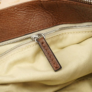 Chloé Brown Leather Paddington Pocket Shoulder Bag