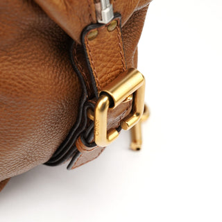 Chloé Brown Leather Paddington Pocket Shoulder Bag