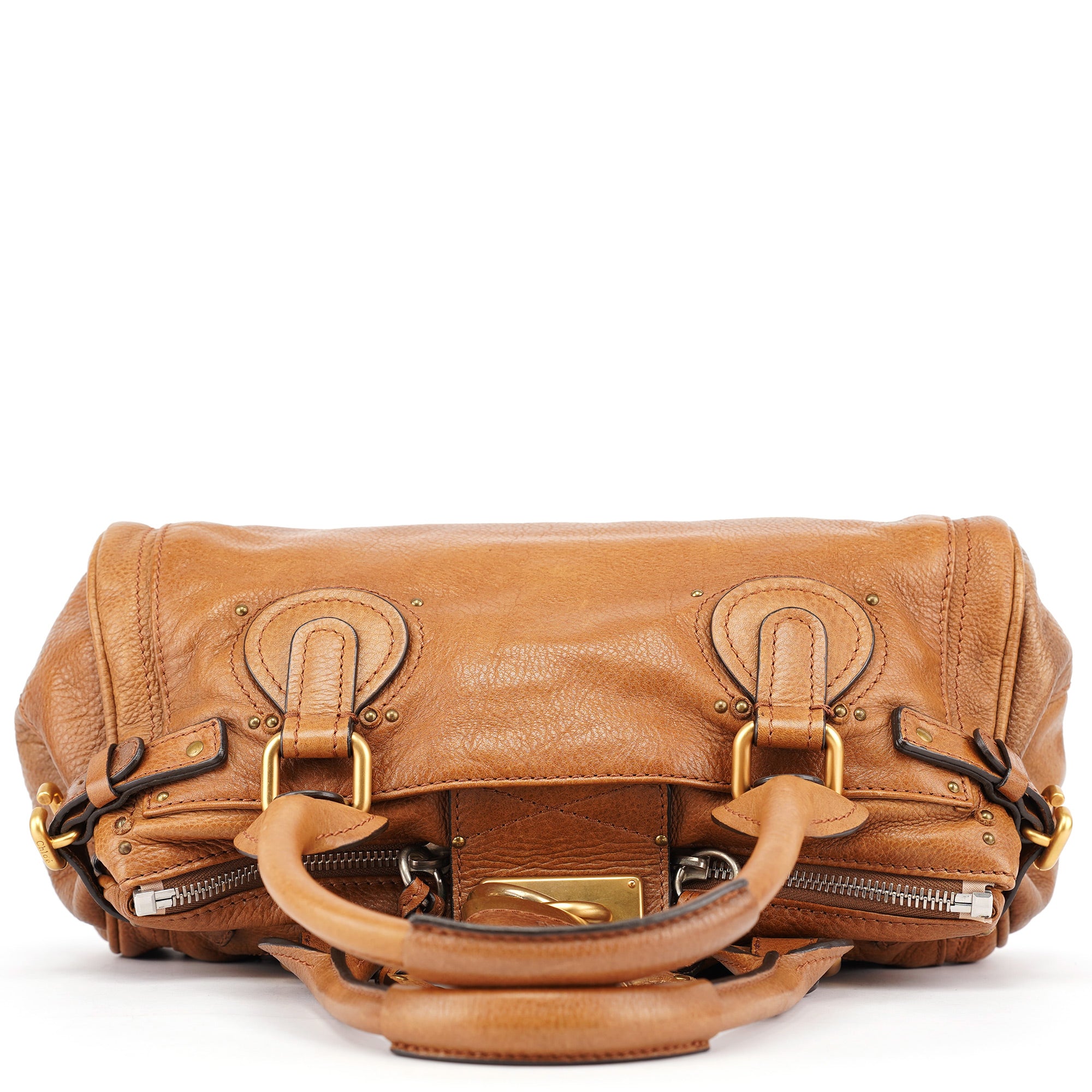 Chloé Sac porté épaule Paddington en cuir marron