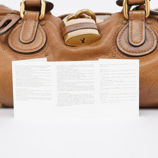 Chloé Brown Leather Paddington Shoulder Bag