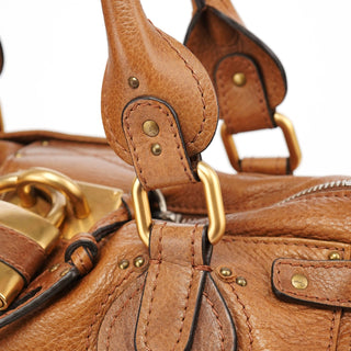 Chloé Brown Leather Paddington Shoulder Bag
