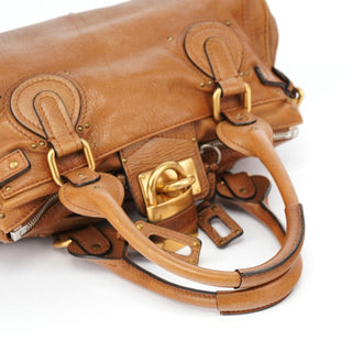 Chloé Brown Leather Paddington Shoulder Bag