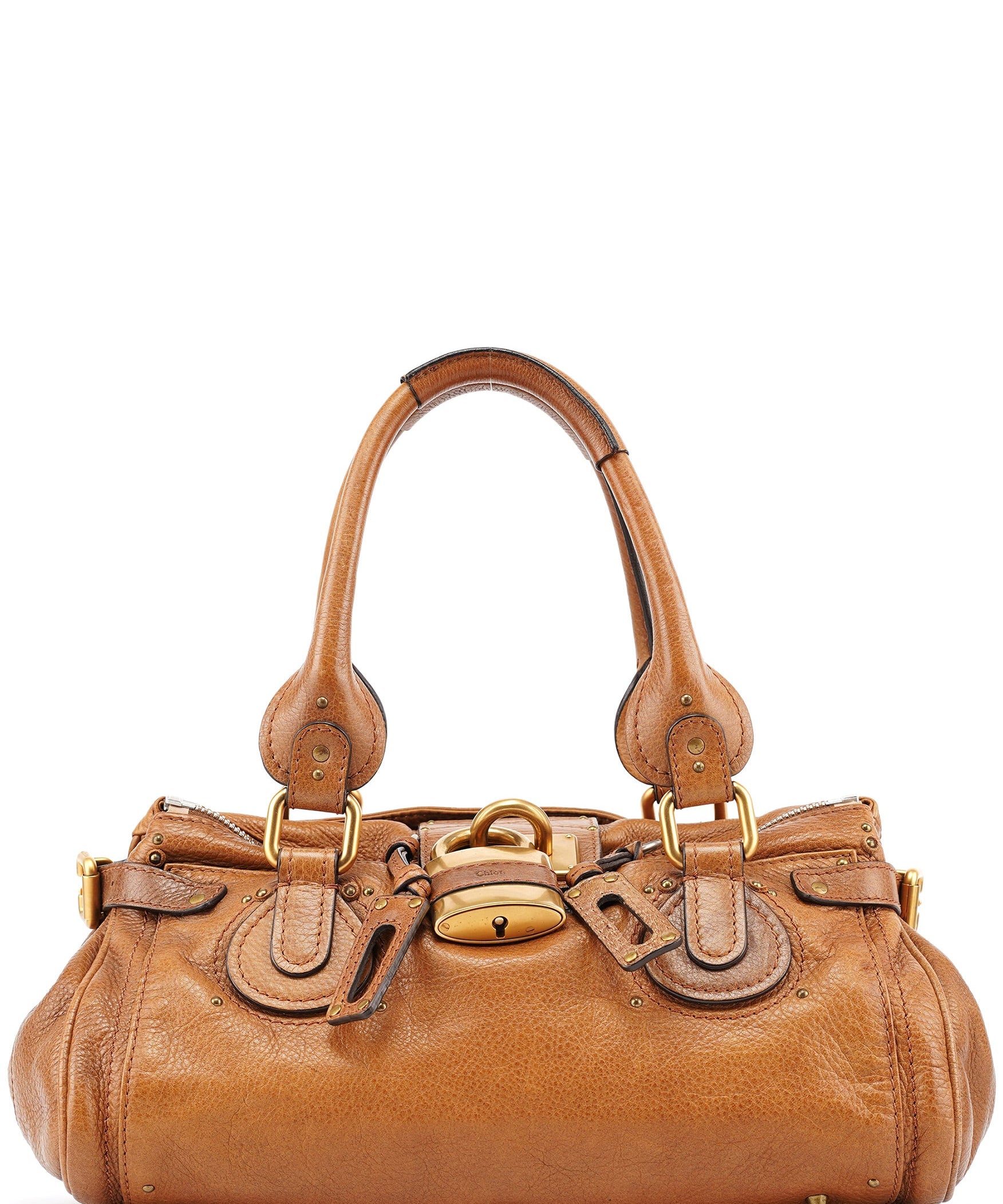 Chloé Brown Leather Paddington Shoulder Bag