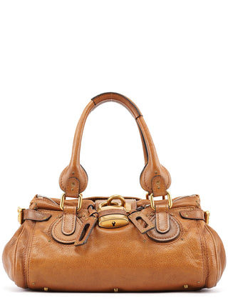 Chloé Brown Leather Paddington Shoulder Bag