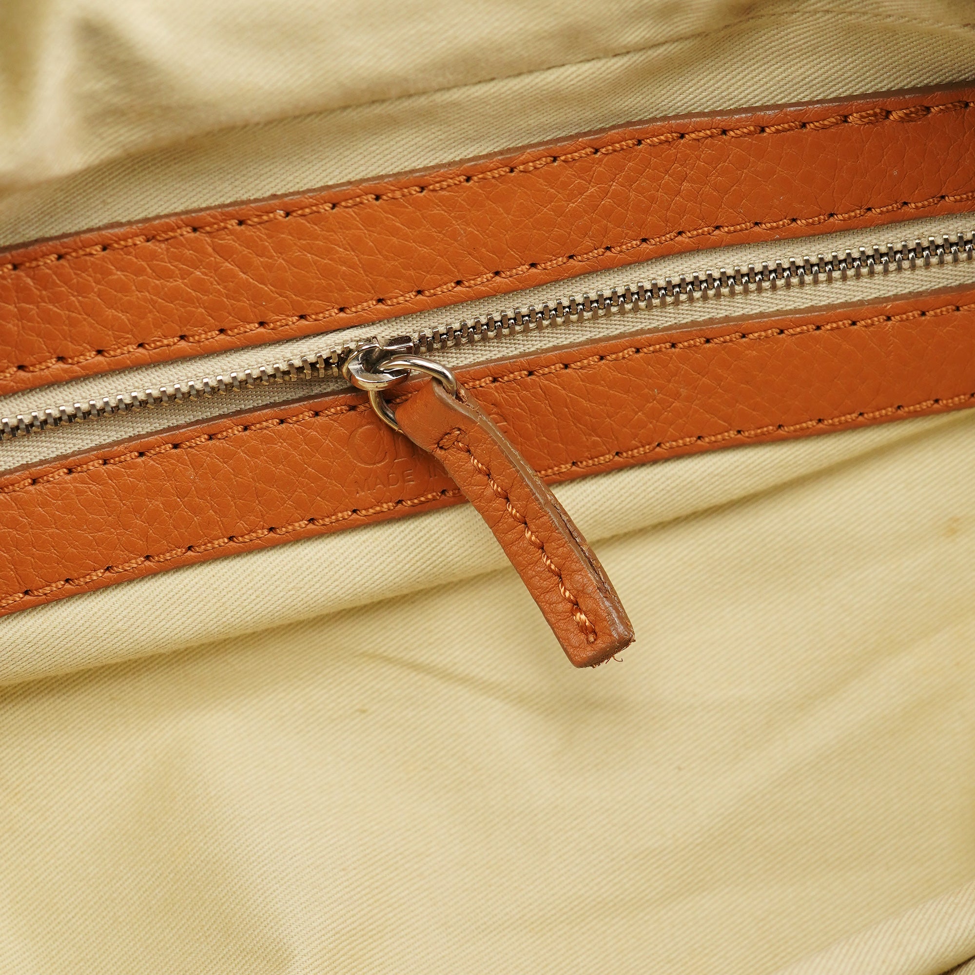 Chloé Sac porté épaule Paddington en cuir marron