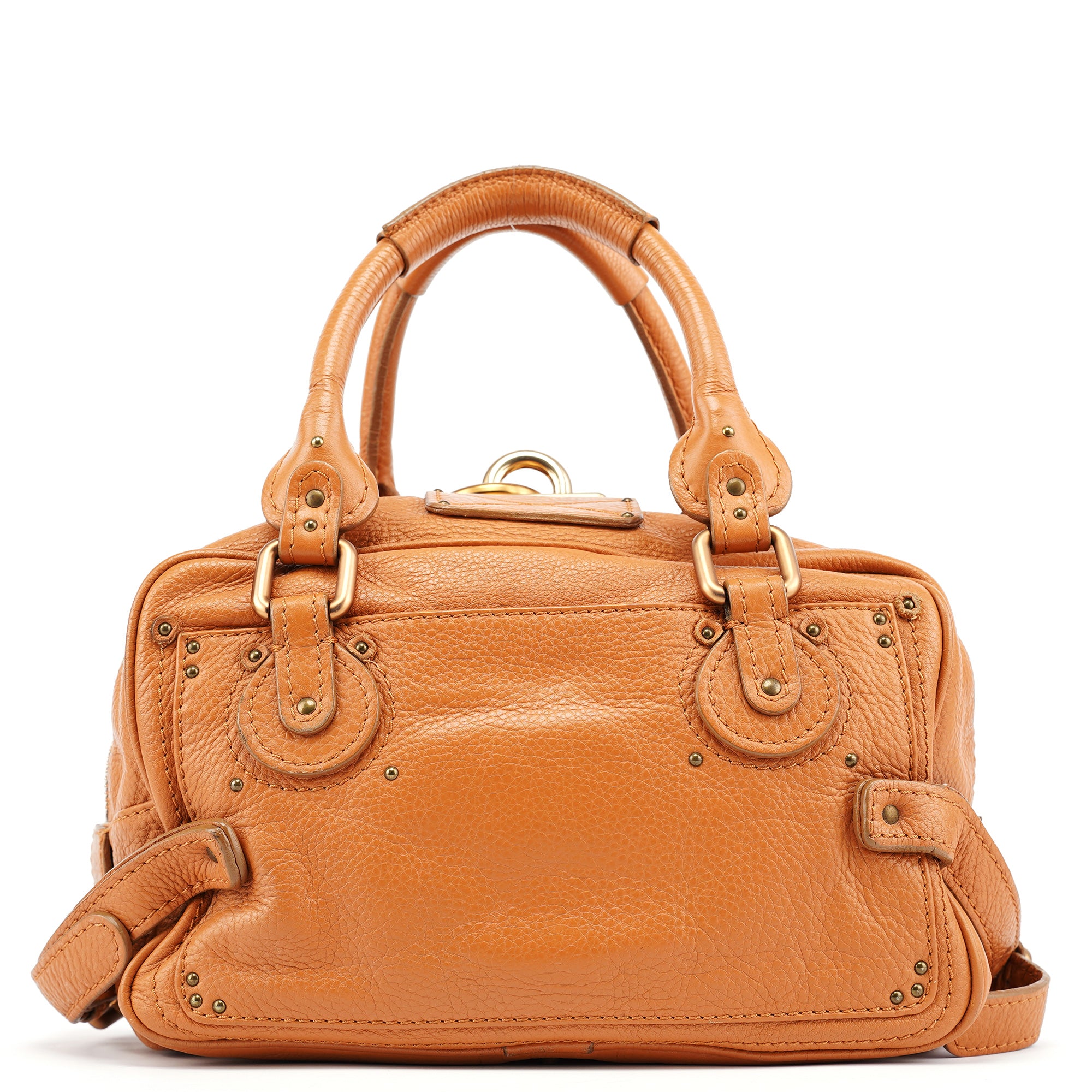 Chloé Sac porté épaule Paddington en cuir marron