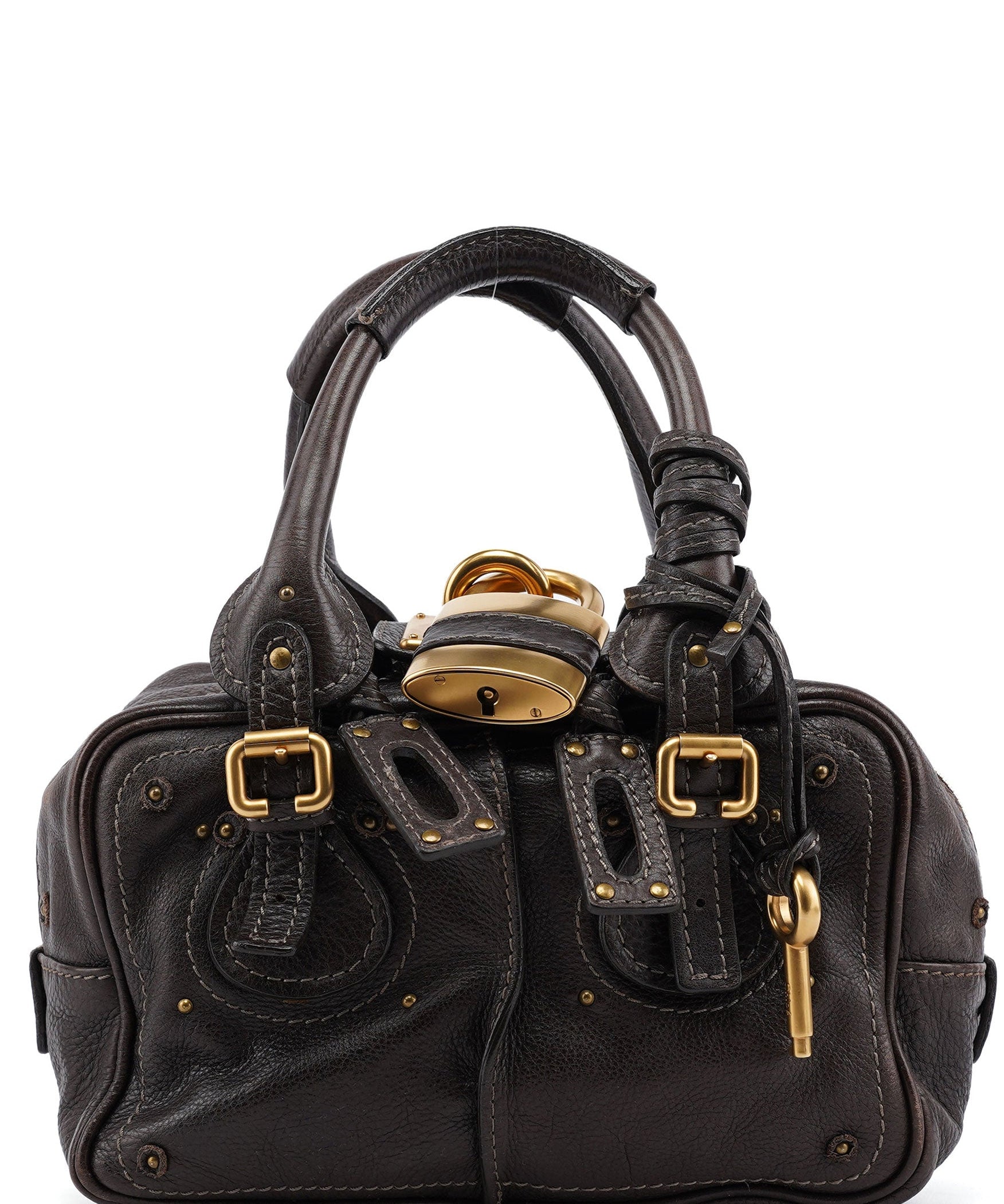 Chloé Brown Leather Paddington Shoulder Bag