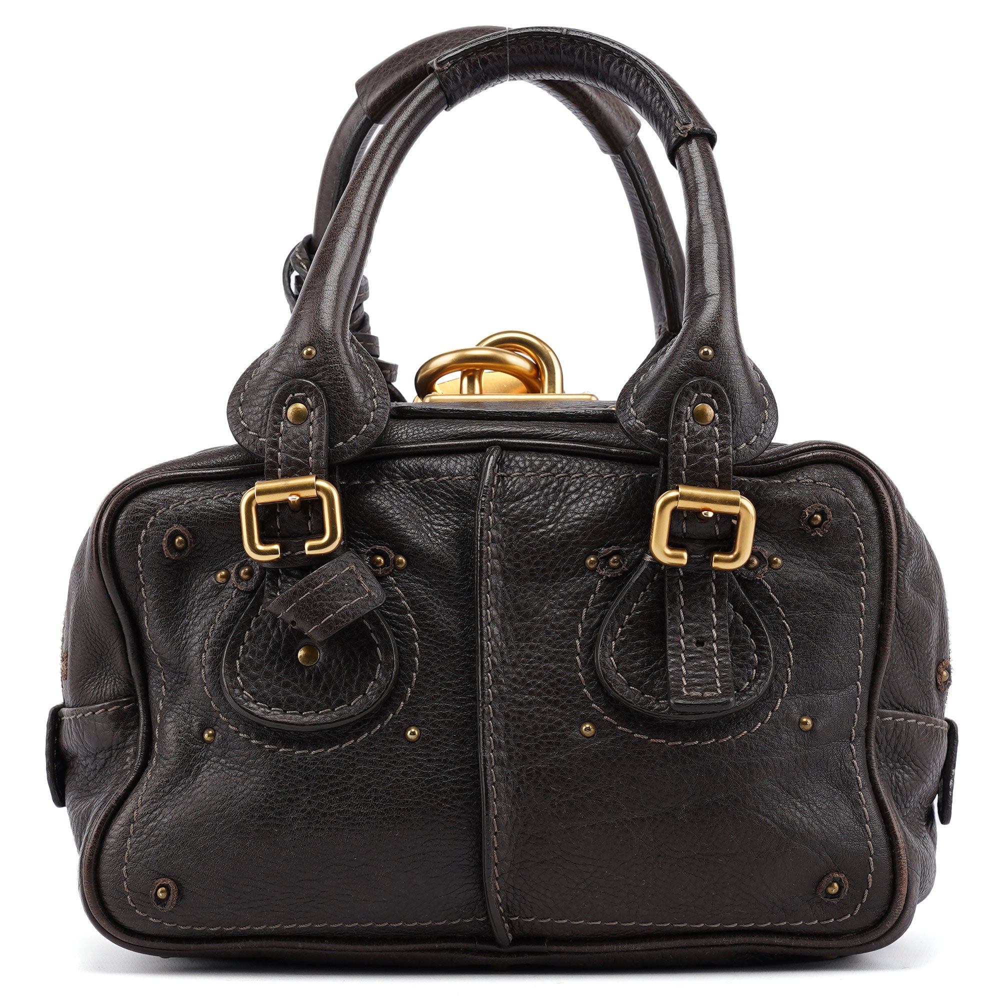 Chloé Brown Leather Paddington Shoulder Bag