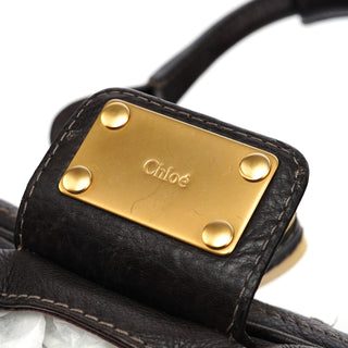 Chloé Brown Leather Paddington Shoulder Bag