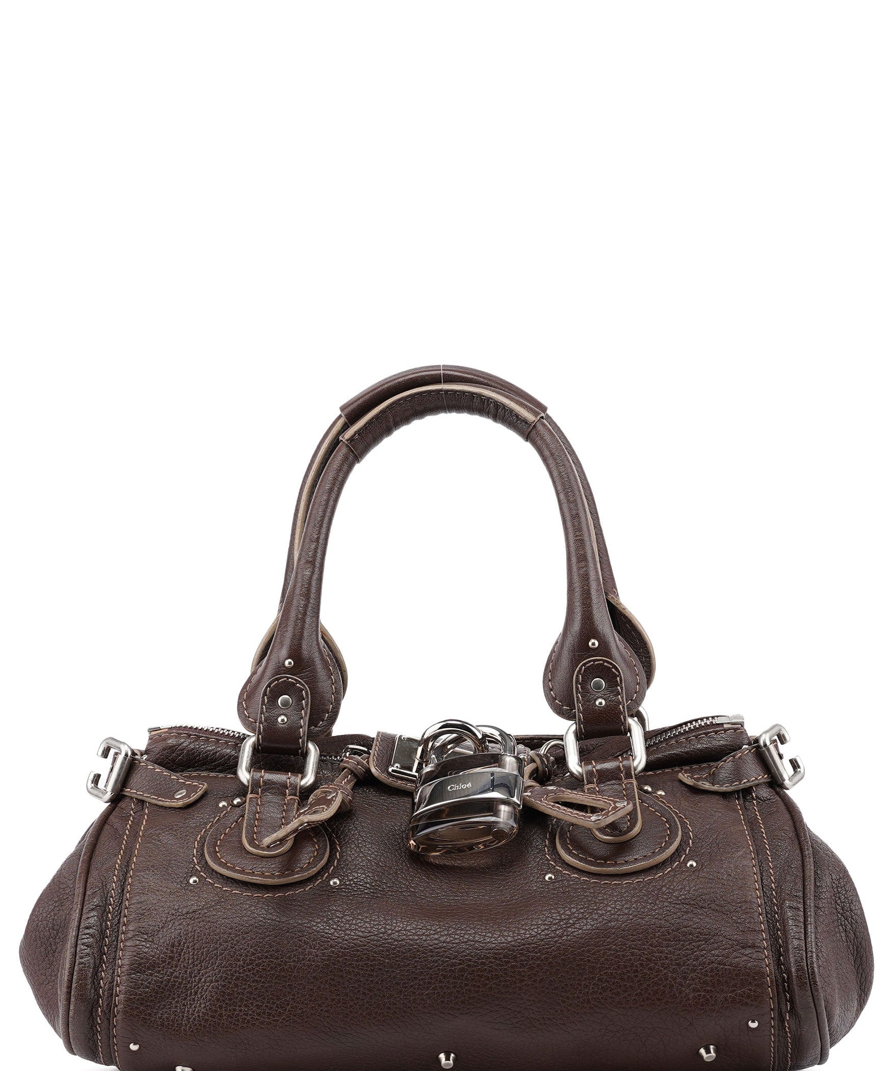 Chloé Brown Leather Paddington Shoulder Bag