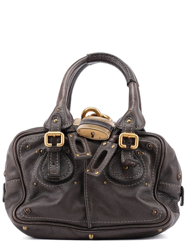 Chloé Brown Leather Paddington Shoulder Bag