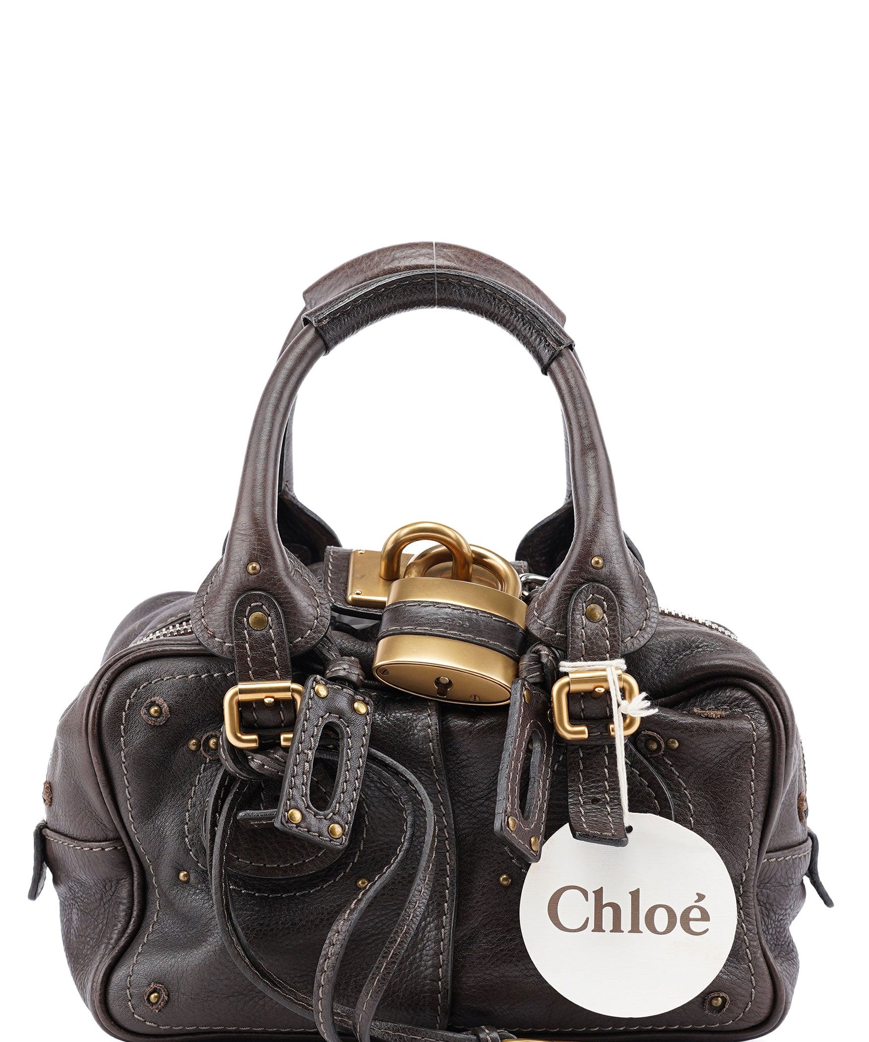 Chloé Brown Leather Paddington Shoulder Bag