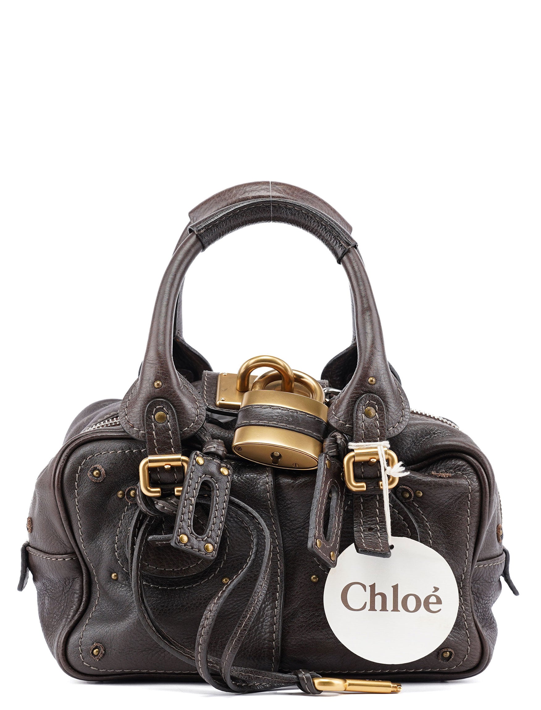 Chloé Brown Leather Paddington Shoulder Bag