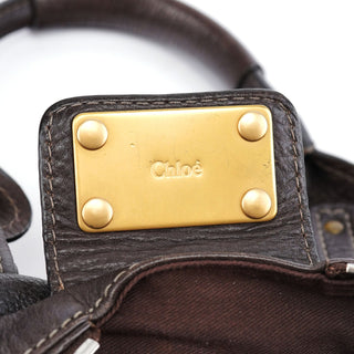 Chloé Brown Leather Paddington Shoulder Bag