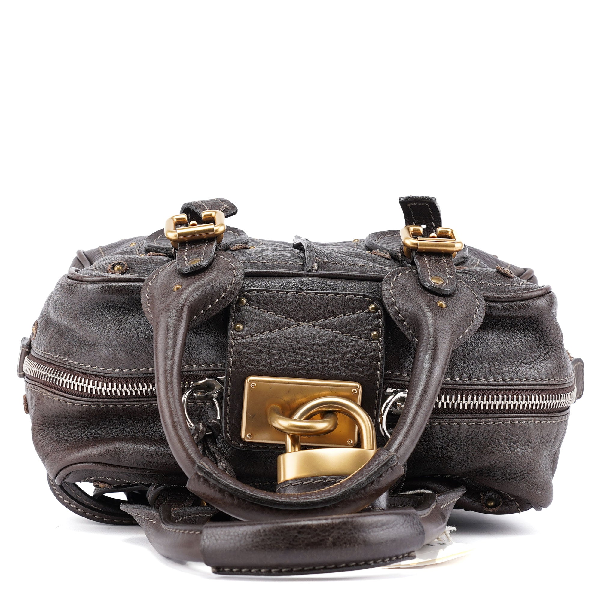 Chloé Brown Leather Paddington Shoulder Bag