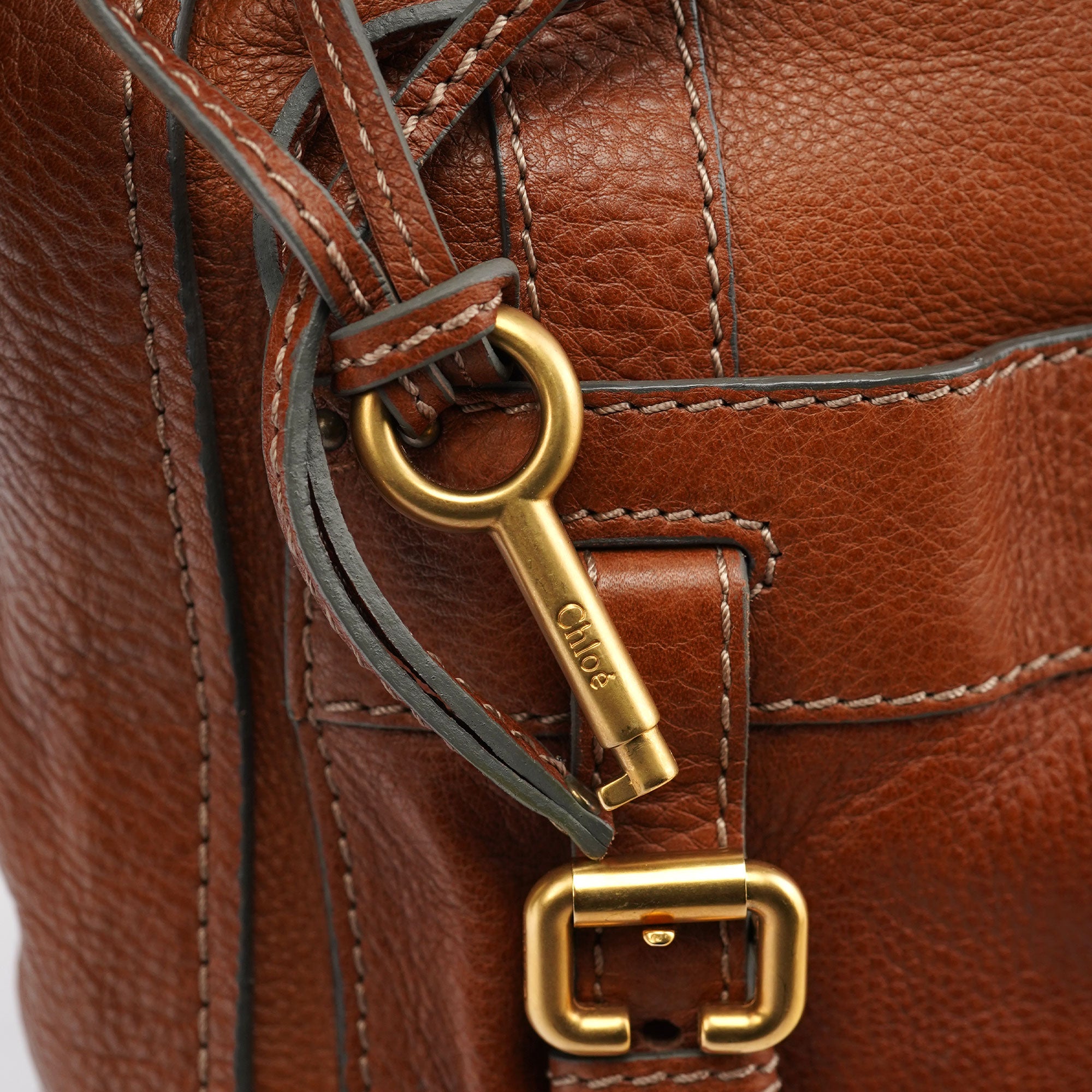 Chloé Brown Leather Paddington Tote Bag