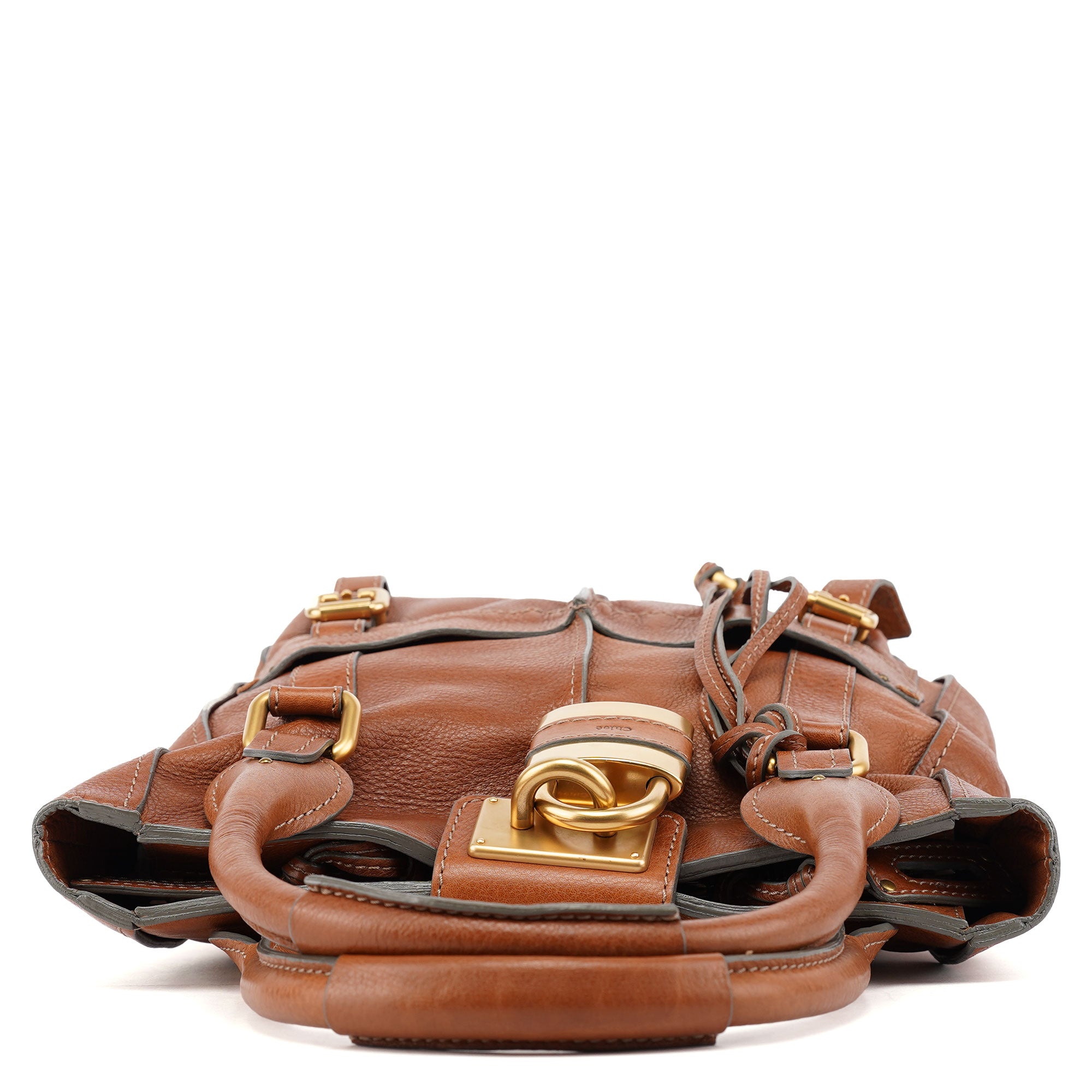 Chloé Brown Leather Paddington Tote Bag
