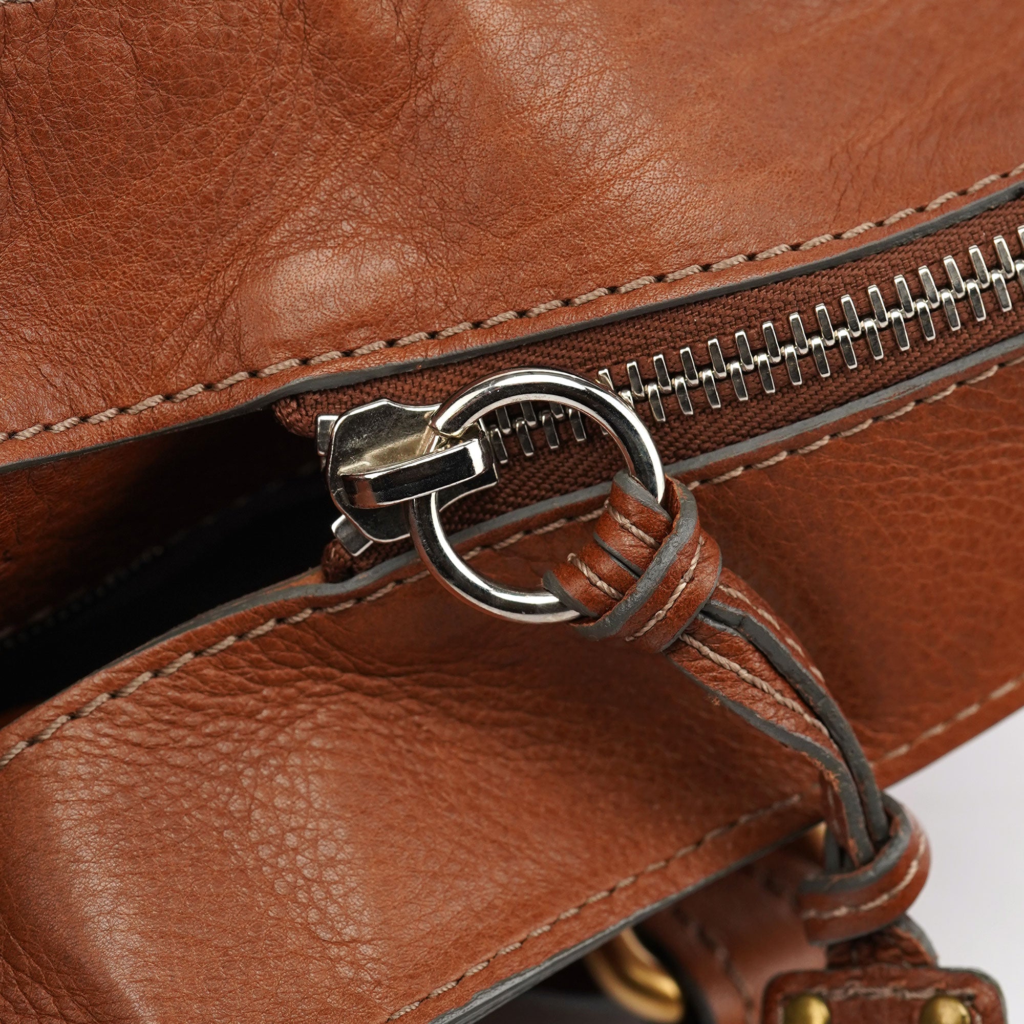 Chloé Brown Leather Paddington Tote Bag